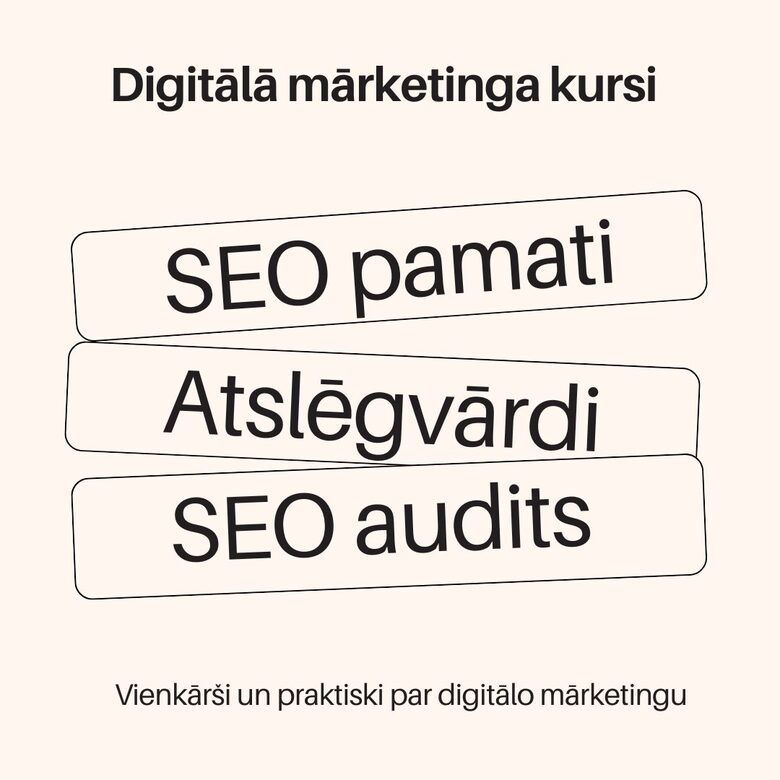 SEO pamati un SEO audits lekcijas ieraksts